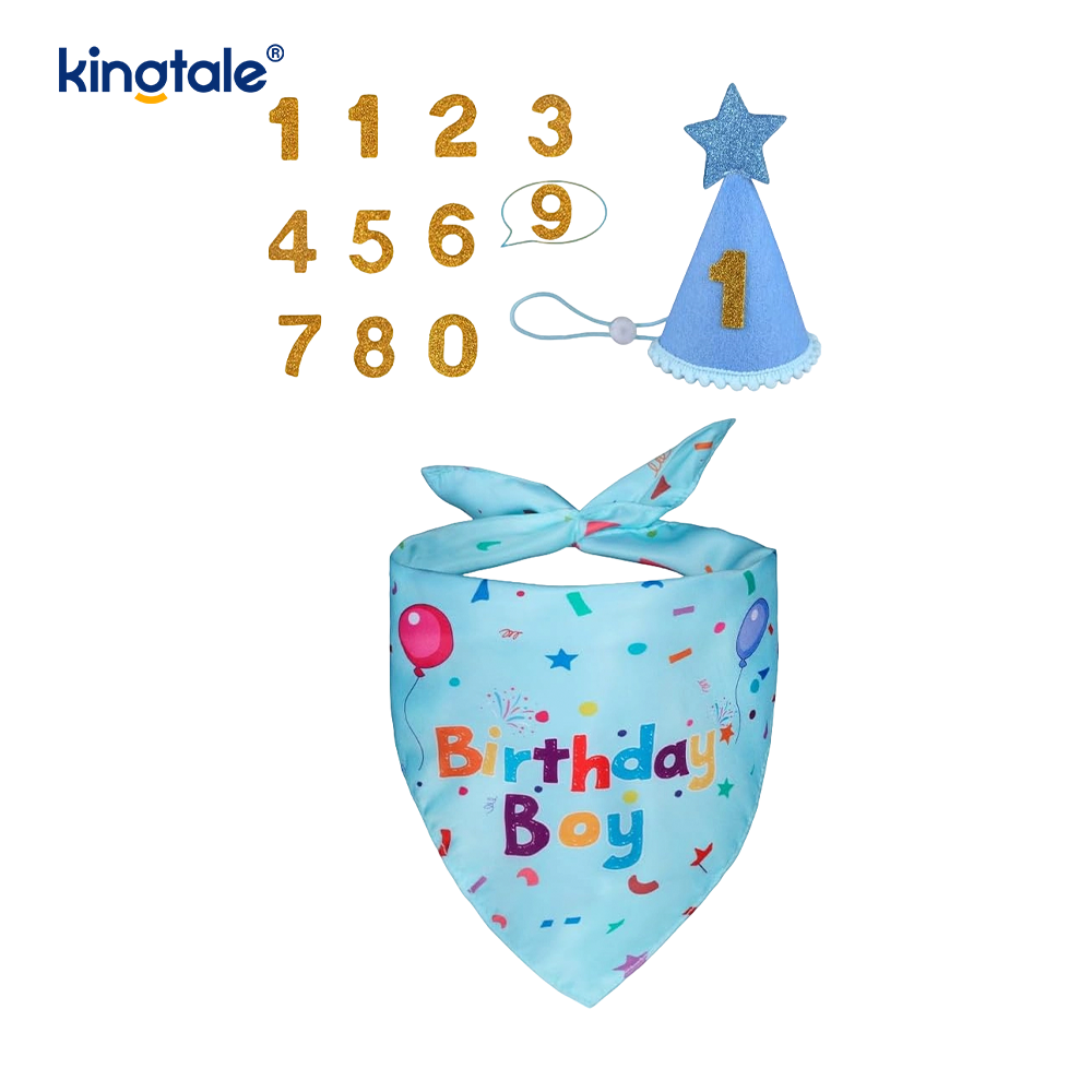 Set bandana aniversare animal de companie