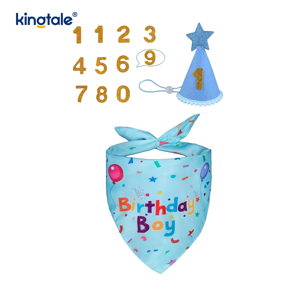 Set bandana aniversare animal de companie