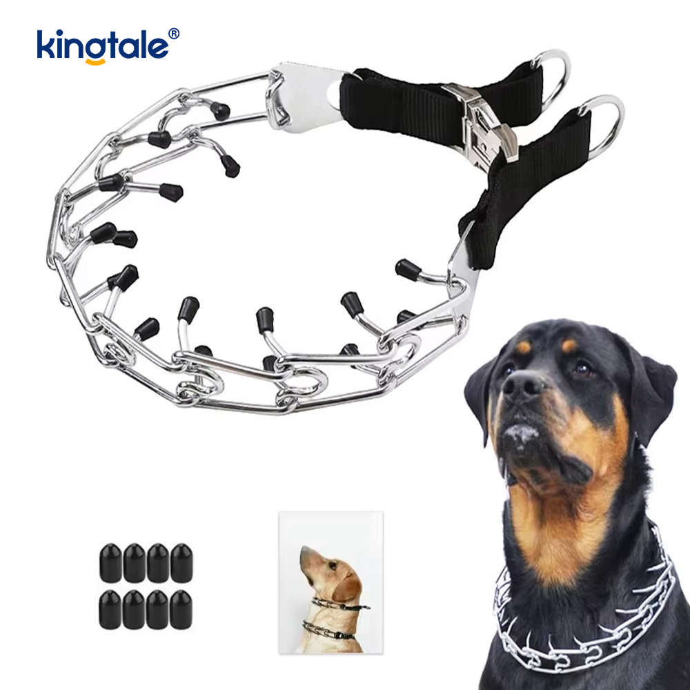 Guler pentru câini cu cataramă metalică
