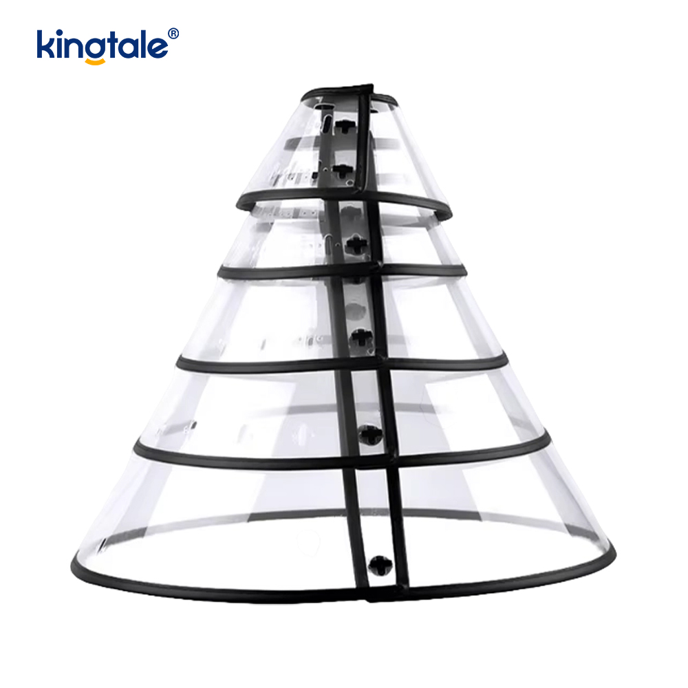 Zgarda moale de recuperare pentru animale de companie Kingtale, reglabilă, pentru câini, pisici, plastic solid durabil, con de plastic de protecție personalizat