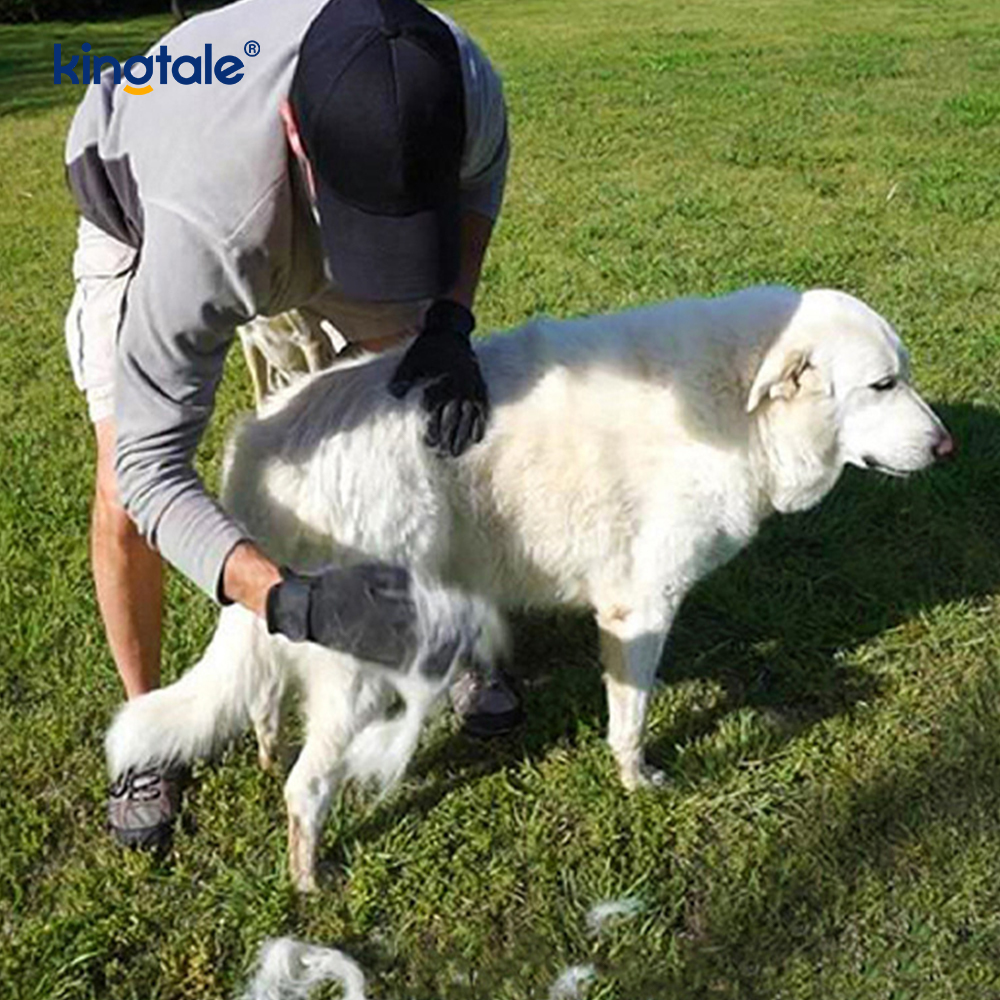 Mănușă pentru îndepărtarea părului pentru animale de companie Mănușă blândă pentru îngrijirea animalelor de companie Perie Mănușă pentru îndepărtarea părului