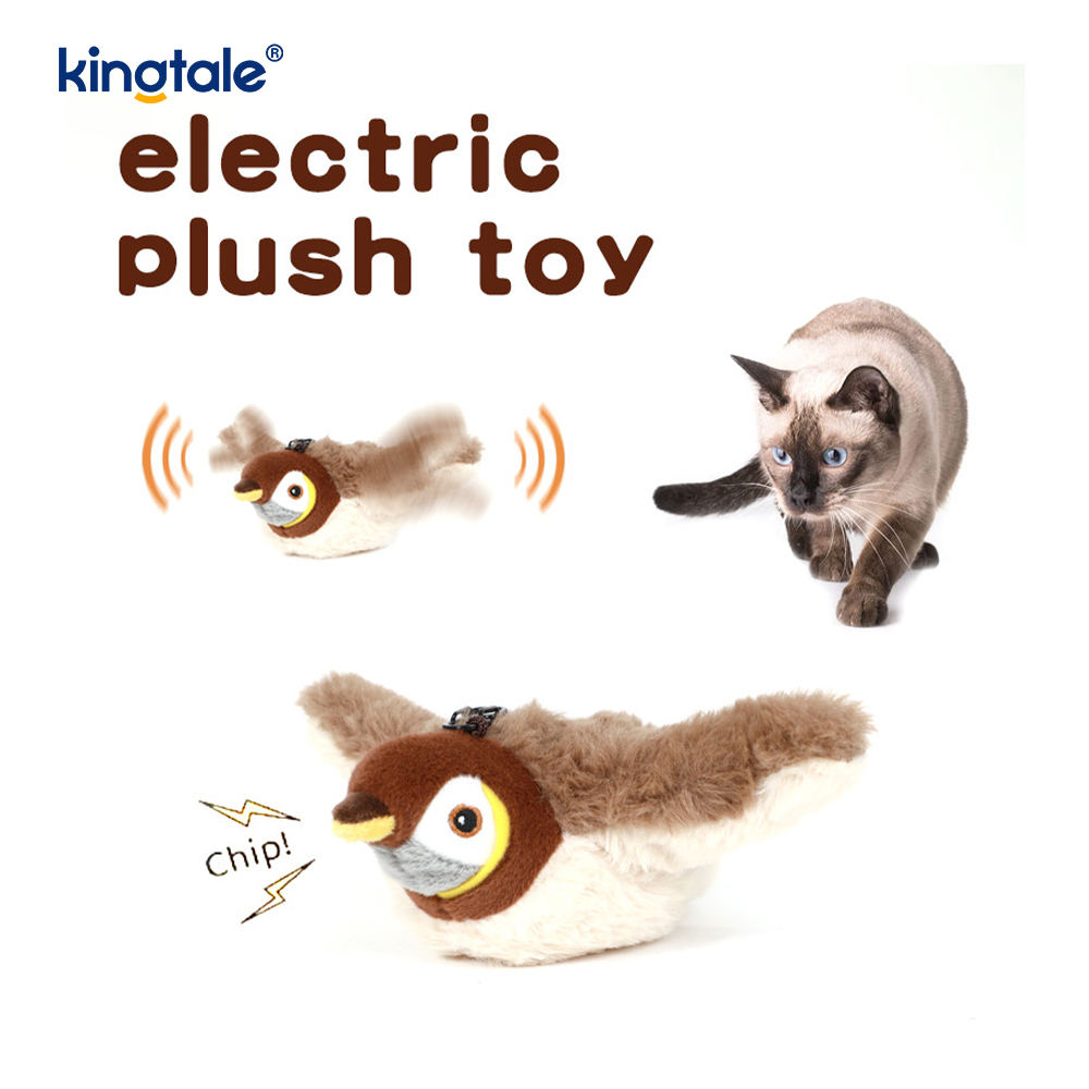 Jucărie de plus pentru animale de companie Vrabie Simulată Pentru Toate Rasele Cat Kicker Catnip Jucării Sparrow