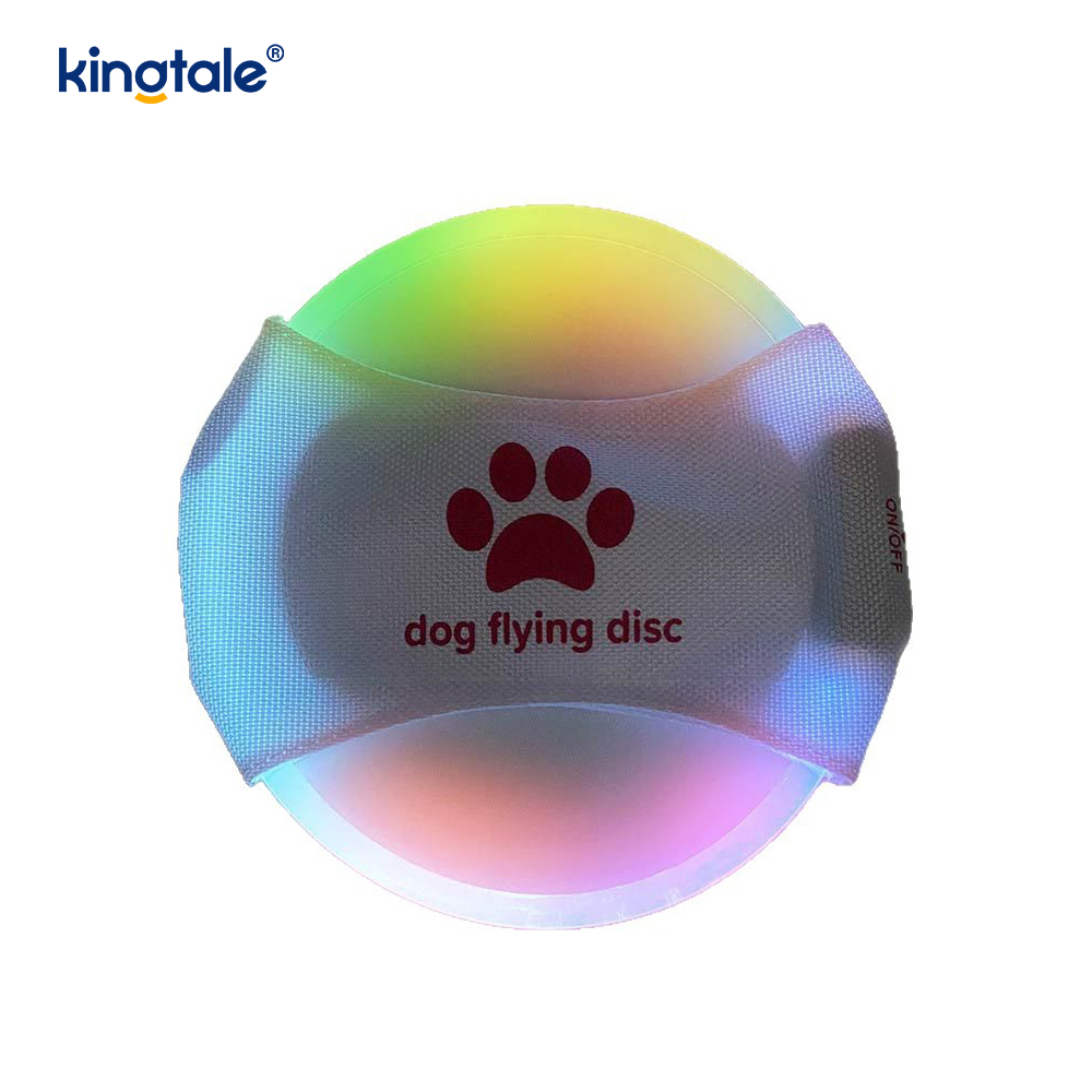 Pet Light-Up Frisbee Luminat de înaltă vizibilitate Antrenament pentru animale de companie Aruncare Joacă pentru exerciții