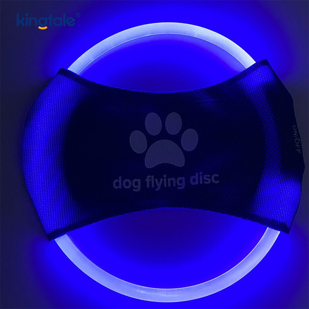 Pet Light-Up Frisbee Luminat de înaltă vizibilitate Antrenament pentru animale de companie Aruncare Joacă pentru exerciții