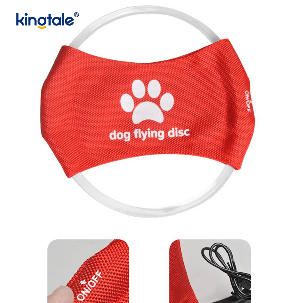 Pet Light-Up Frisbee Luminat de înaltă vizibilitate Antrenament pentru animale de companie Aruncare Joacă pentru exerciții