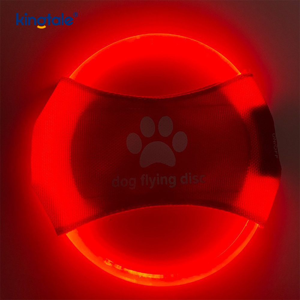 Pet Light-Up Frisbee Luminat de înaltă vizibilitate Antrenament pentru animale de companie Aruncare Joacă pentru exerciții
