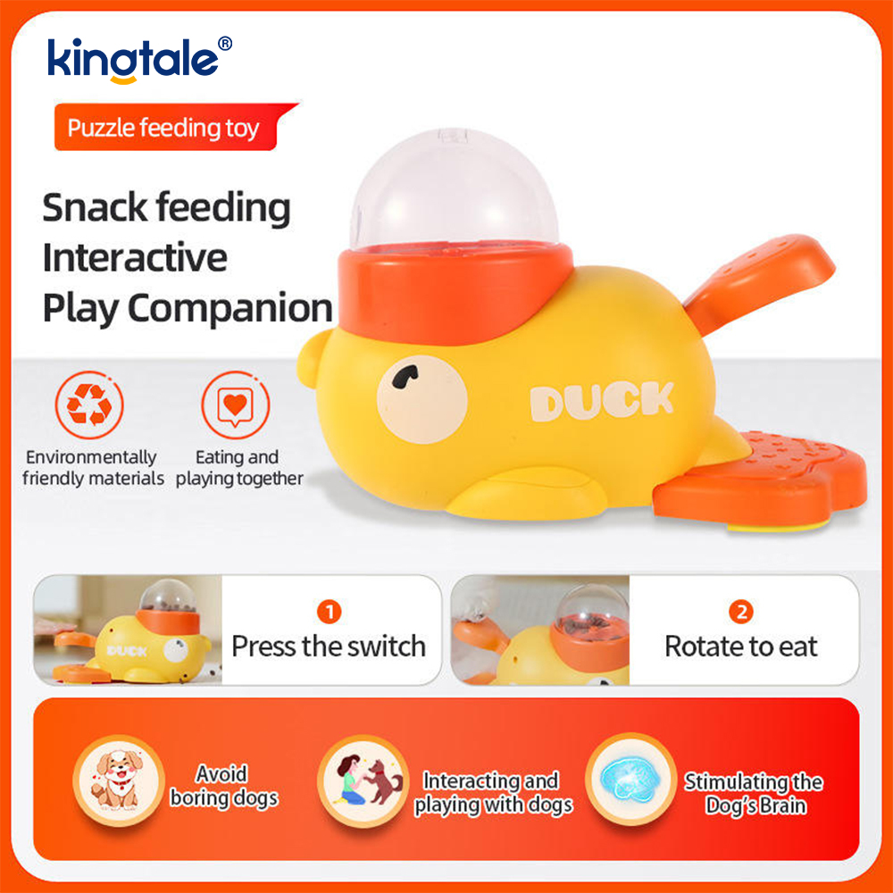 Hrănitor pentru animale de companie Little Yellow Duck Jucării interactive pentru câini Mâncare Puzzle Slow Feeder