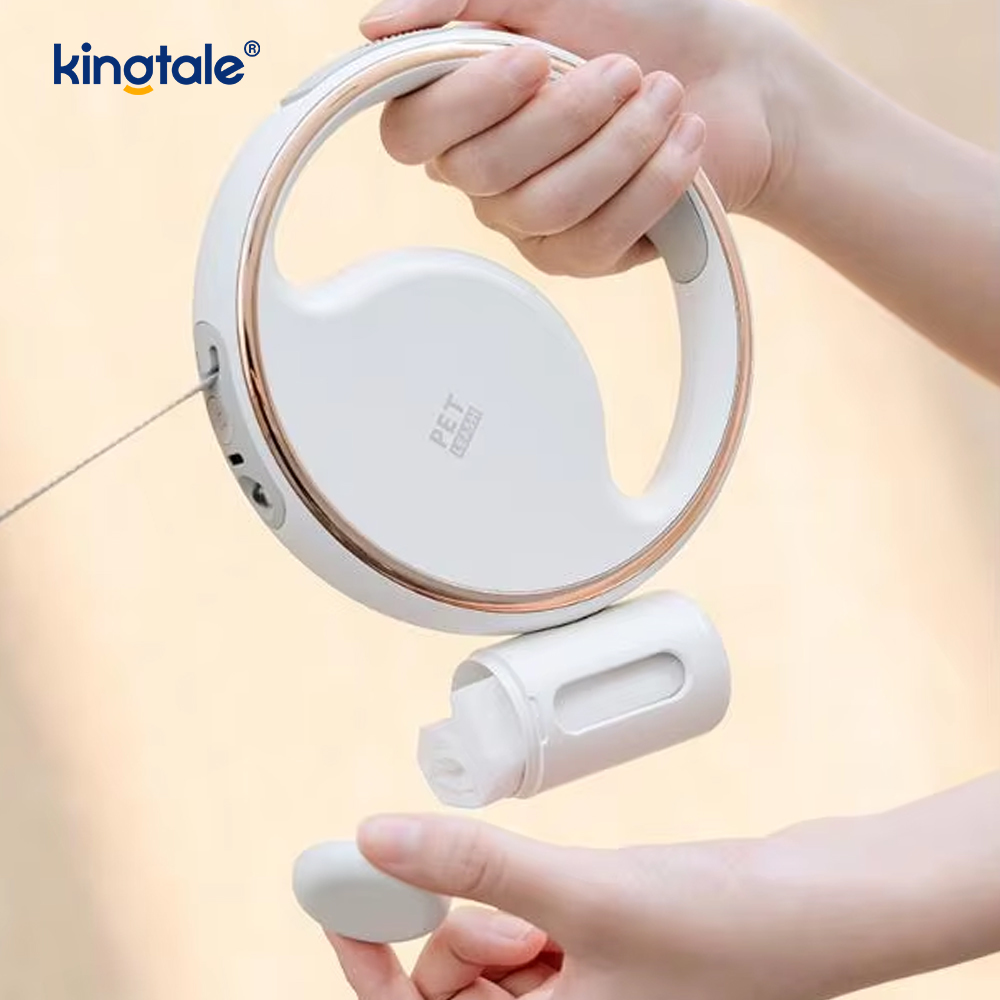Iluminare Led simplă și modernă Lesă retractabilă automată din nailon pentru zgarda de câine
