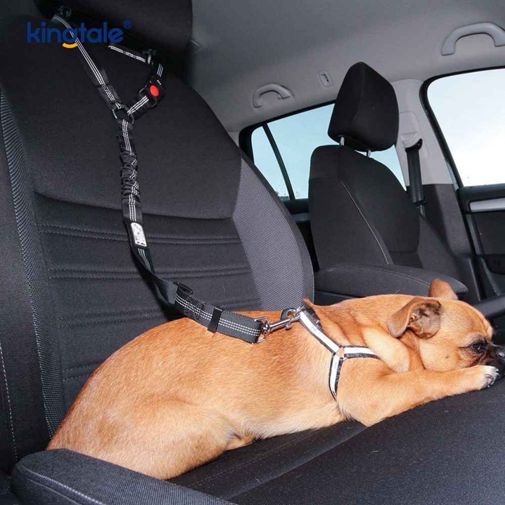 Durabil poliester reflectorizant pentru centură de siguranță pentru mașină pentru animale de companie Lesă Anti-Rush Anti-Rush