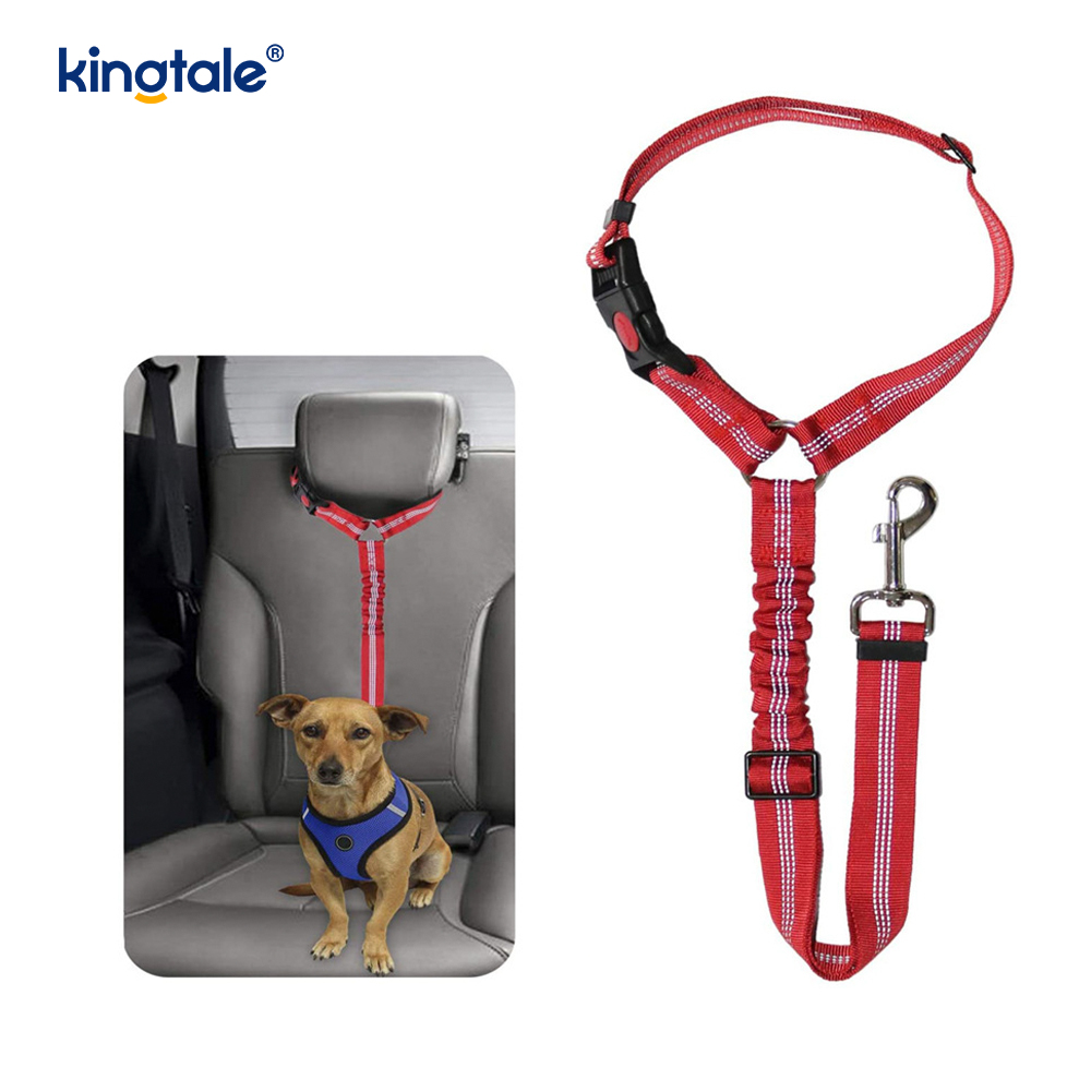 Durabil poliester reflectorizant pentru centură de siguranță pentru mașină pentru animale de companie Lesă Anti-Rush Anti-Rush