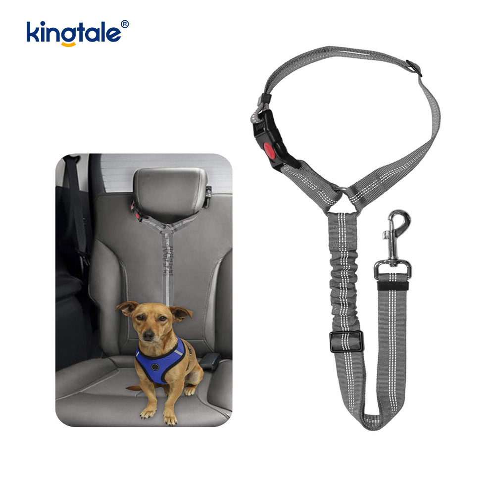 Durabil poliester reflectorizant pentru centură de siguranță pentru mașină pentru animale de companie Lesă Anti-Rush Anti-Rush