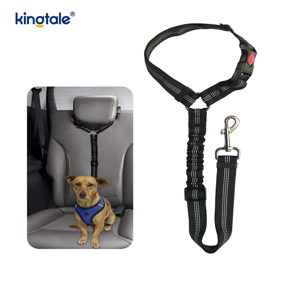 Durabil poliester reflectorizant pentru centură de siguranță pentru mașină pentru animale de companie Lesă Anti-Rush Anti-Rush