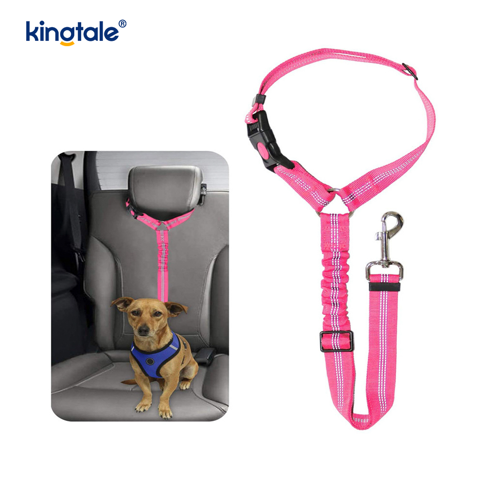 Durabil poliester reflectorizant pentru centură de siguranță pentru mașină pentru animale de companie Lesă Anti-Rush Anti-Rush