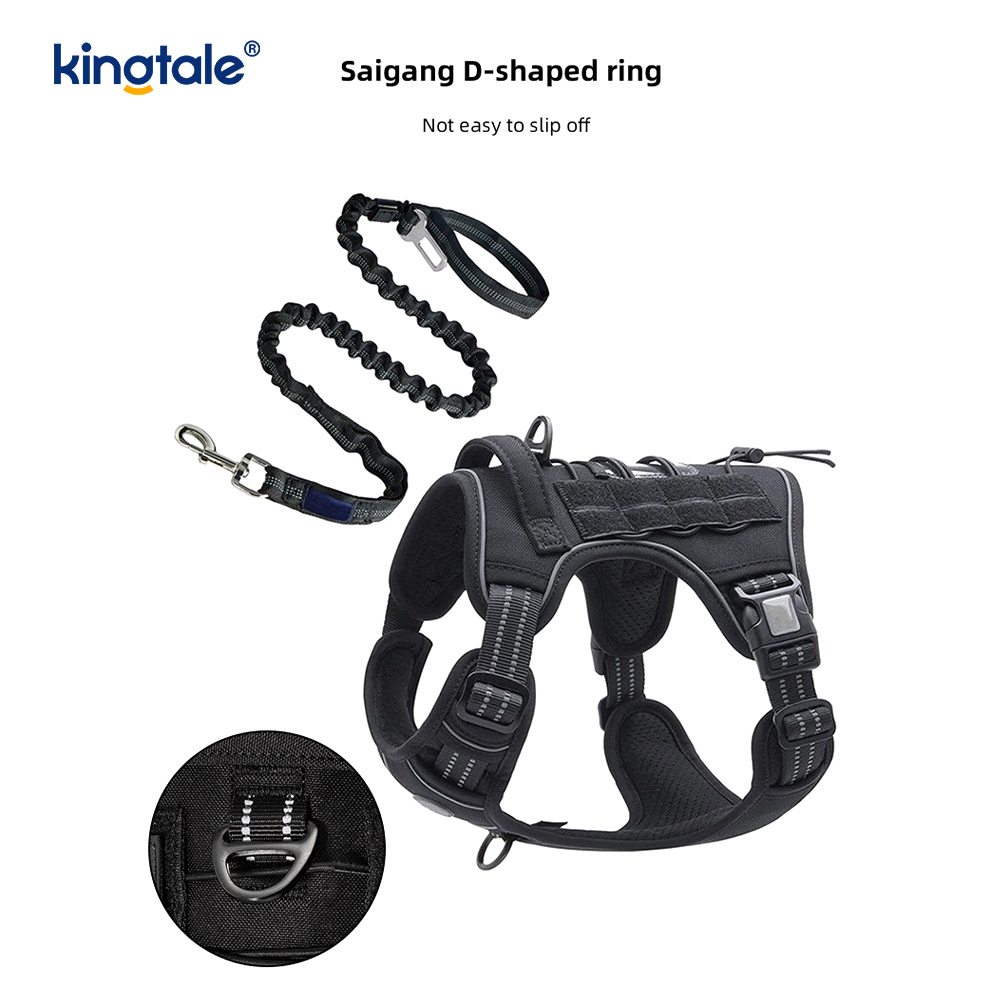 Nailon solid, fără tragere, cu centură pentru câini, pentru dresaj, pentru piept