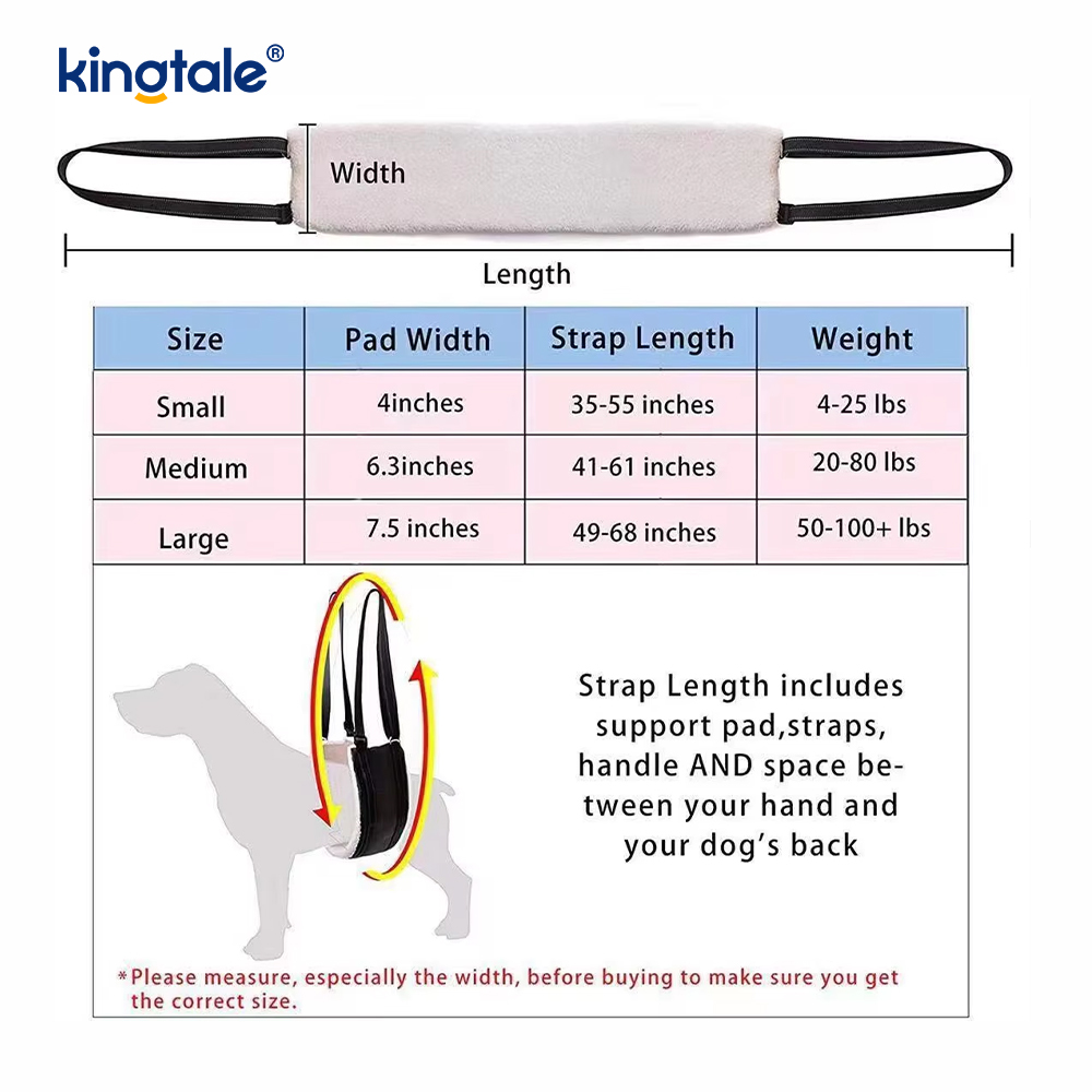 Sling portabil personalizat pentru câini, solid, durabil, pentru ridicarea câinilor pentru animale de companie