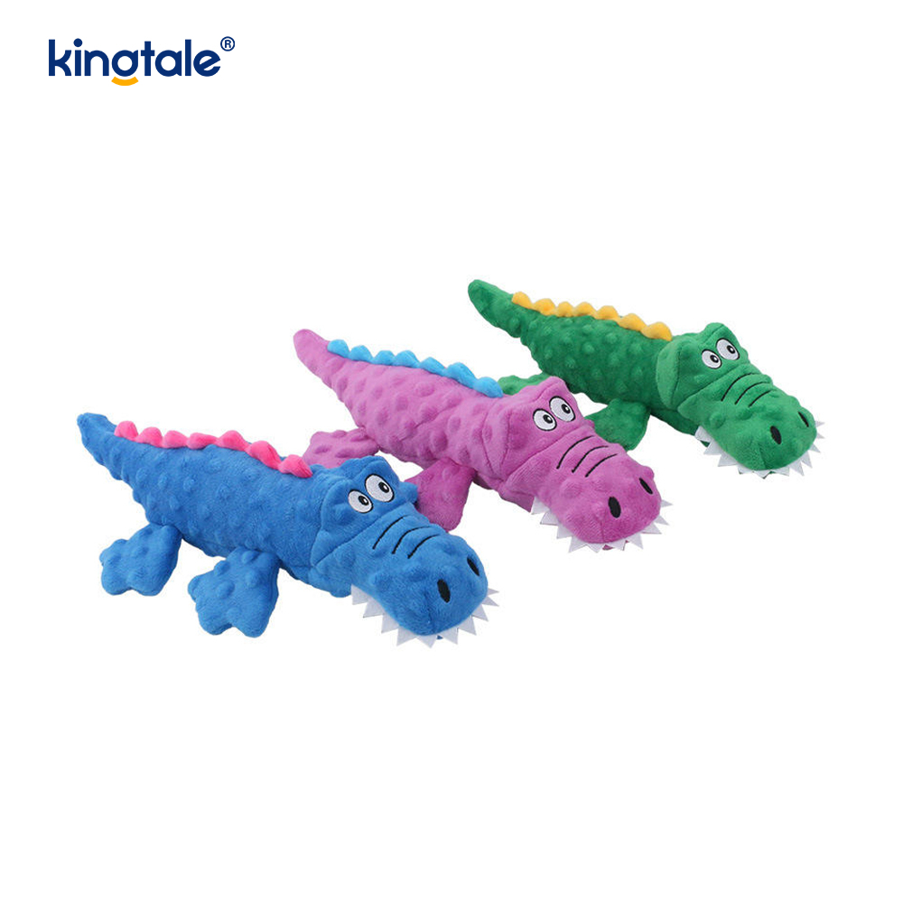 Jucărie de mestecat pentru animale de companie din plus Crocodile Voice pentru câine