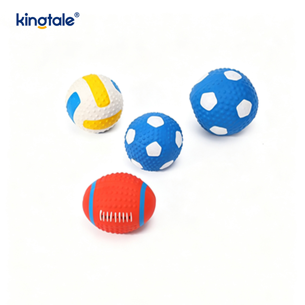 Jucării din latex pentru animale de companie (fotbal, fotbal, volei)