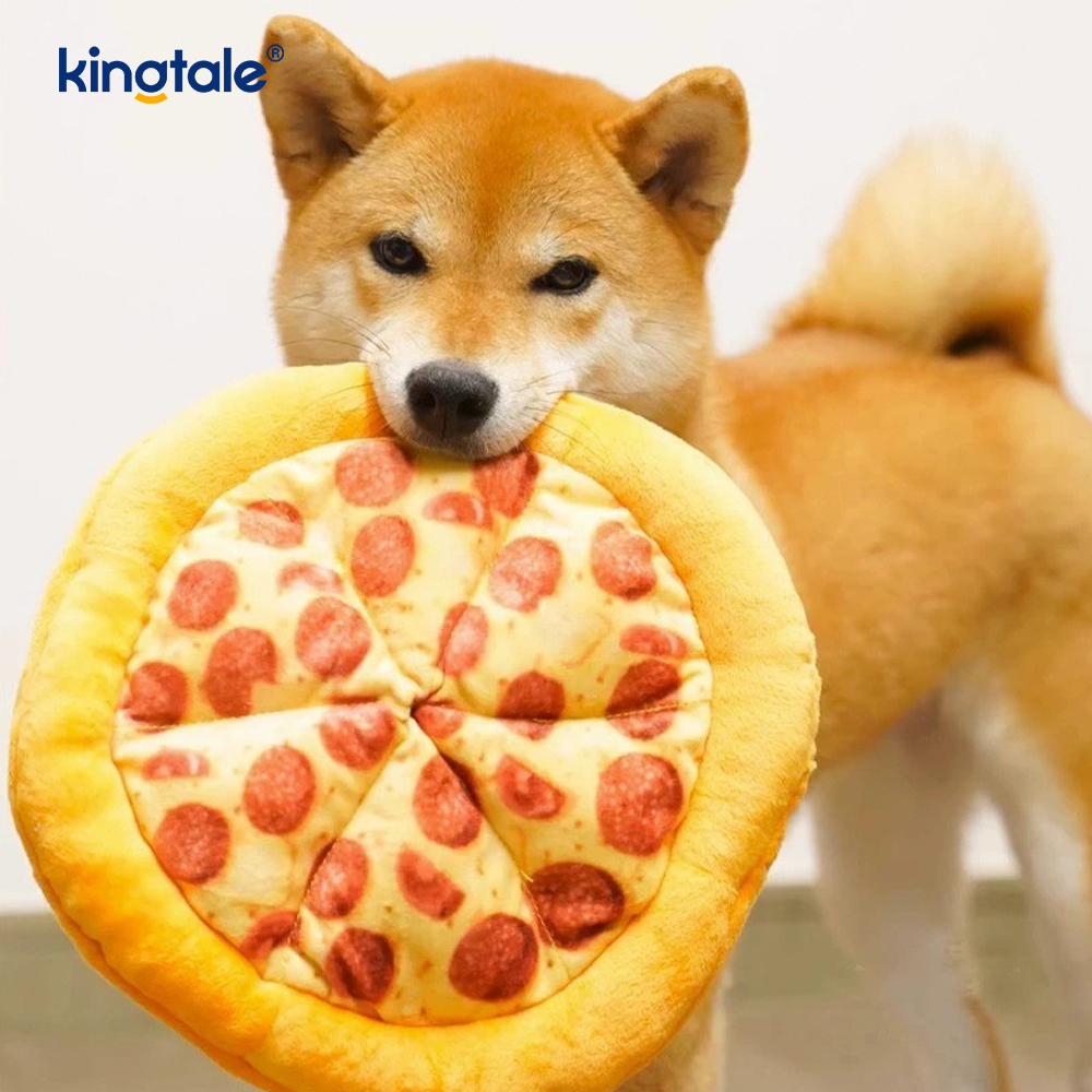 Jucării distractive de mestecat pentru animale de companie — Pizza și gogoși