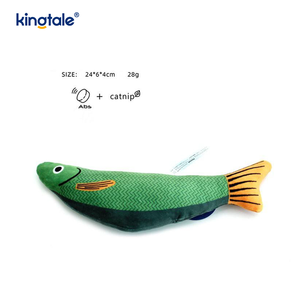 Jucării scârțâitoare, durabile, cu catnip, cu diverși pești realiști