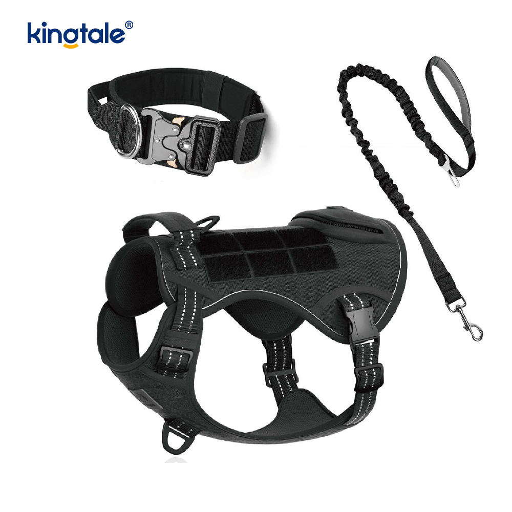 Set de ham pentru zgarda de câine fără tragere din nailon de antrenament cu control