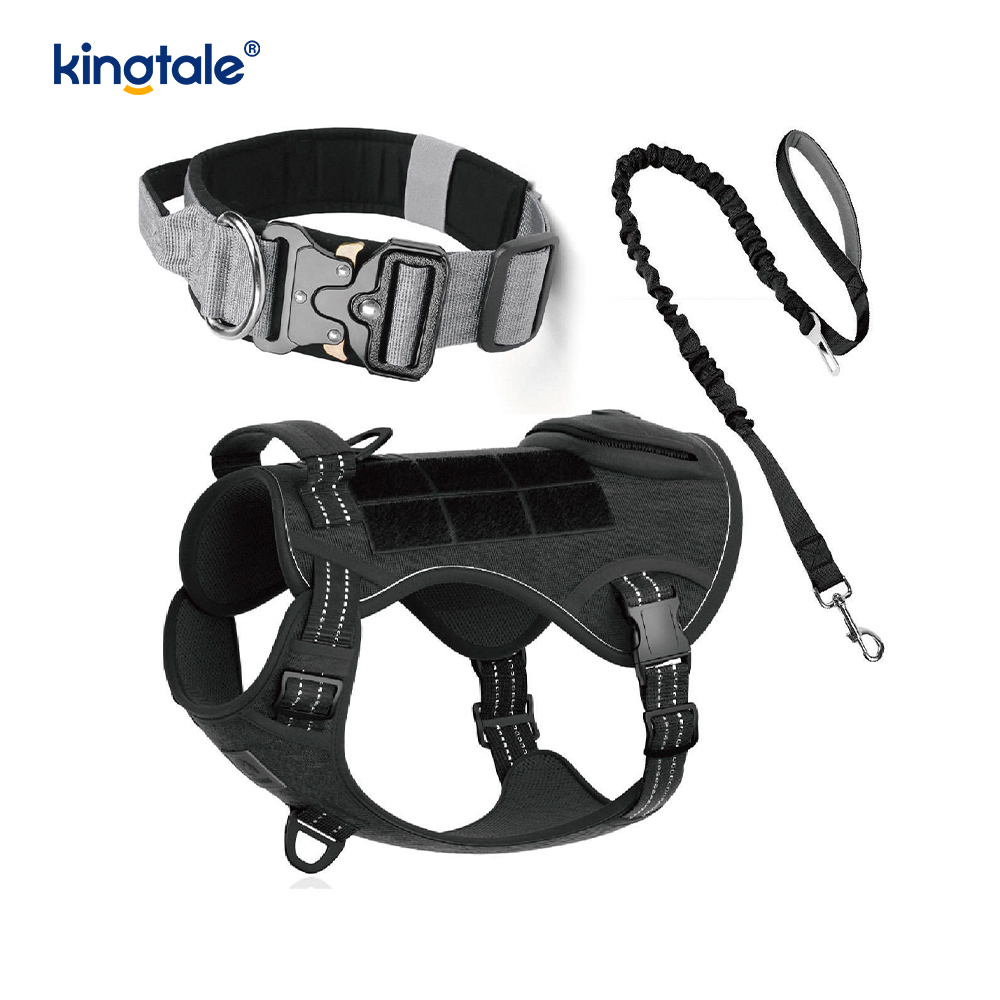Set de ham pentru zgarda de câine fără tragere din nailon de antrenament cu control